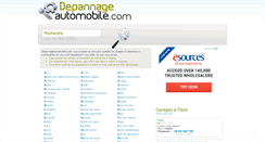 Desktop Screenshot of depannageautomobile.com