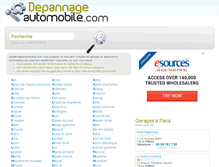 Tablet Screenshot of depannageautomobile.com